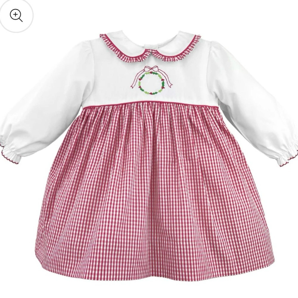 Red and White Gingham Dress Christmas new with tags